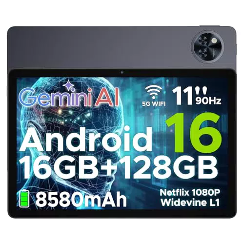 DOOGEE U11 Tablet Android 11" - 16GB RAM, 128GB ROM, Octa-core T7200, 90Hz, 13MP
