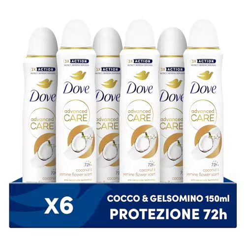 Dove Deodorante Spray Advanced Care Go Fresh Cocco e Gelsomino - Formula Idratante
