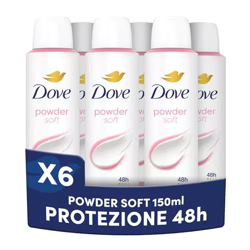 Dove Deodorante Spray Classic Care Powder Antitraspirante, 48 Ore di Protezione