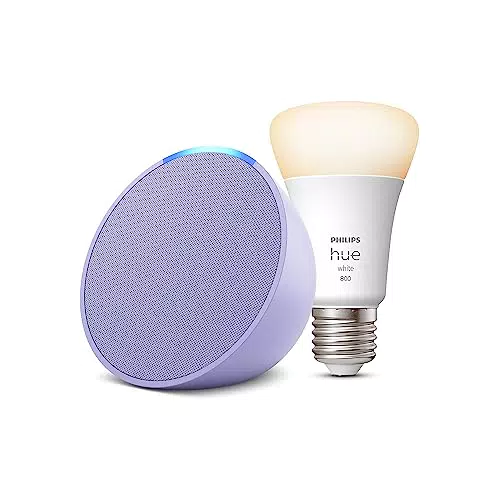 Philips Hue Lampadina LED Smart E27 compatibile con Alexa - Echo Pop Kit Base