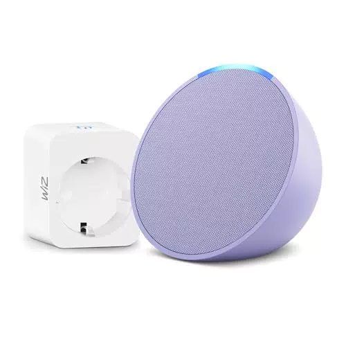 Echo Pop - Presa Intelligente WiZ Compatibile con Alexa per Casa Intelligente