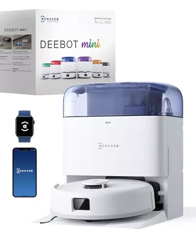 ECOVACS DEEBOT MINI Robot Aspirapolvere e Lavapavimenti con Svuotamento Automatico