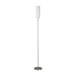 Eglo Lampada a Stelo Troy 3 con Interruttore a Pedale in Acciaio Nichel Satinato