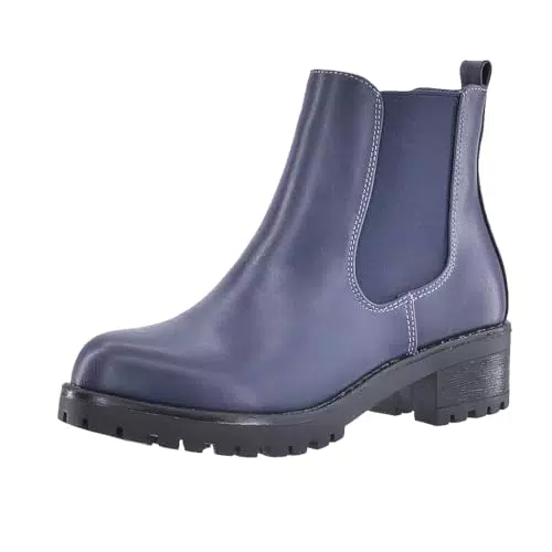 Elara Stivaletti da Donna Chelsea Boots Chunkyrayan S160 Navy-38