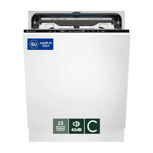 Electrolux Lavastoviglie da Incasso EES69400L, 60 cm, 15 Coperti, Classe C, 42 dB