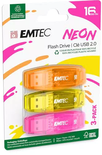 EMTEC Chiavetta USB 2.0 C410 Neon 16GB