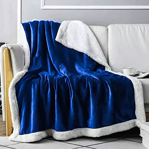 Everlasting Comfort Coperta Sherpa Reversibile Ultra Soft e Calda
