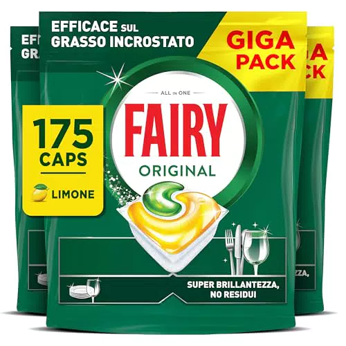 Fairy Original Pastiglie Lavastoviglie Azione Sgrassante e Brillante Pulizia
