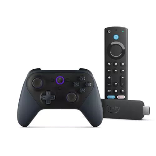 Fire TV Stick 4K Max Bundle con Controller Luna per Giocare in Streaming