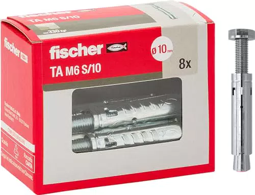 Fischer Tasselli in Acciaio TA M6 per Cemento Armato e Calcestruzzo