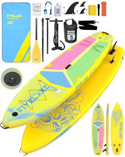 FIVELAKE Tavola Sup Gonfiabile Stand Up Paddle Board con Accessori Completi