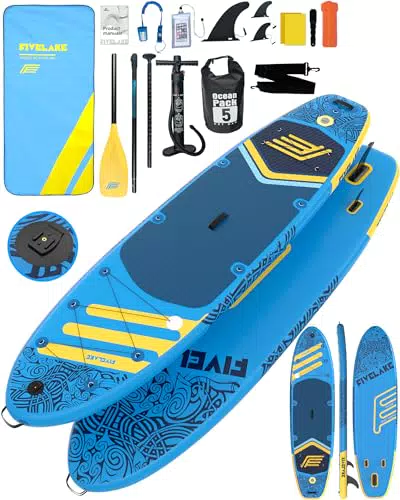 FIVELAKE Tavola Sup Gonfiabile Stand Up Paddle Board con Accessori Completi