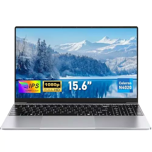 FUNYET Laptop 15.6" IPS FHD, 8GB RAM 512GB SSD, N4020, ideale per studenti
