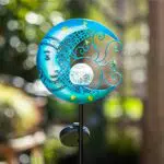 Gadgy Luci Solari da Giardino a Forma di Luna per Esterni e Patio
