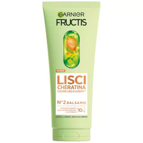 Garnier Fructis Balsamo Lisciante alla Cheratina Vegetale e Olio di Argan