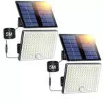 Giliwosy Faretto LED Solare da Esterno con Sensore di Movimento IP65 Impermeabile