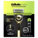 Gillette Labs Rasoio Manuale con Barra Esfoliante e Gel da Barba