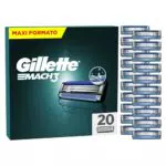 Gillette Mach3 Lamette di Ricambio per Rasoio da Uomo con Striscia Lubrificante