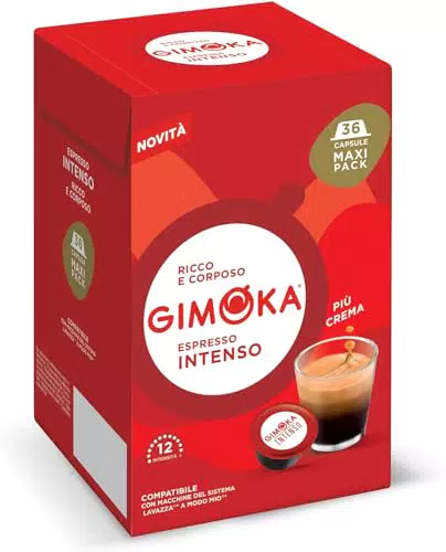 Gimoka Capsule Compatibili Lavazza A Modo Mio Gusto Intenso Made in Italy