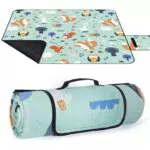 GLOSKIN Coperta Picnic Impermeabile Portatile per Spiaggia e Campeggio