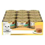 GOURMET Gold Cibo Umido per Gatti Adulti con Tacchino e Spinaci