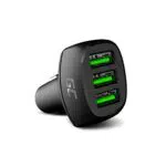 Green Cell PowerRide Caricabatterie Auto USB 3 Porte Compatibile iPhone e Samsung
