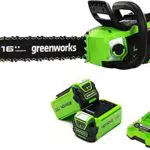 Greenworks GD40CS18K2X Motosega a Batteria con Motore Brushless e Barra 40cm