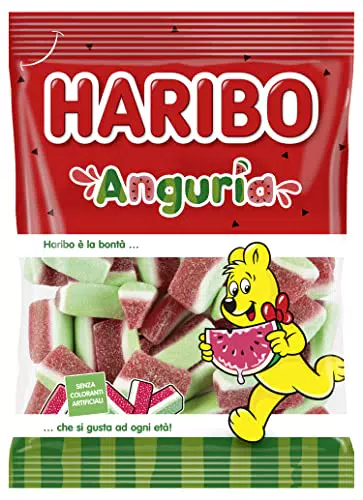 Haribo Anguria - Caramelle Gommose al Gusto Frutta per Feste e Relax