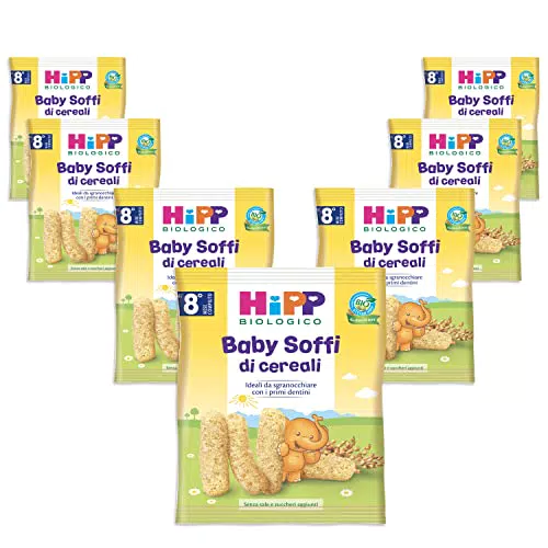 HiPP Baby Soffi di Cereali Biologici - Snack Naturali per Bambini