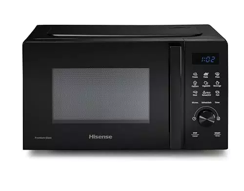 Hisense H20MOBSD1H - Microonde 20L con display LED e 9 funzioni, 700W