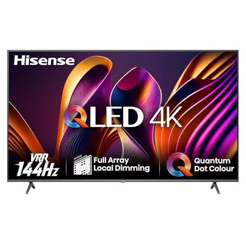 Hisense 65E77NQ PRO TV QLED 4K Smart con Dolby Vision, HDR10+, Alexa Integrata