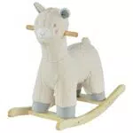 HOMCOM Cavallo a Dondolo Alpaca per Bambini 36-72 Mesi Gioco Cavalcabile
