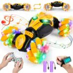 IEEILULU Macchina Telecomandata Stunt Car 360° con Luci e Musica per Bambini