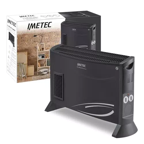 Imetec Eco Rapid Termoconvettore Elettrico a Basso Consumo con Modalità ECO