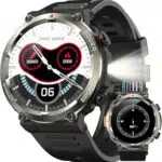 IOWODO Smartwatch Militare con Chiamate Bluetooth, IP68, Monitor Salute, Sport