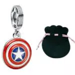 JABEDE Charm in argento 925 ispirato ai supereroi compatibile con braccialetti famosi