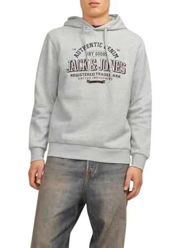 Jack & Jones JJELOGO Felpa con Cappuccio Noos