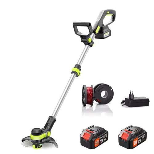 JWDJ 21V decespugliatore a batteria 2 in 1 tagliabordi/rifilatore giardino