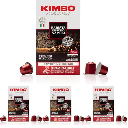 Kimbo Capsule Compatibili Nespresso Original in Alluminio - Barista Espresso Napoli