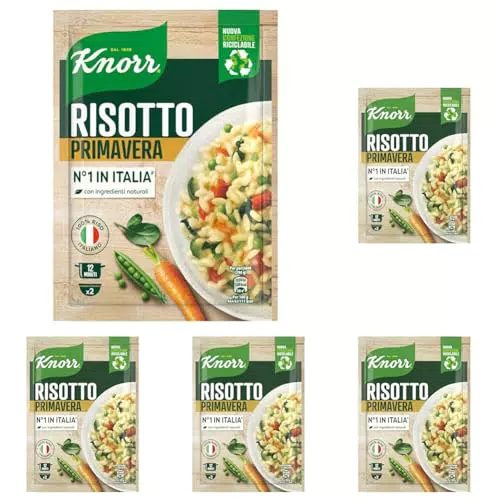 Knorr Risotto Primavera - Risotto Pronto con Ingredienti Naturali e Riso Italiano