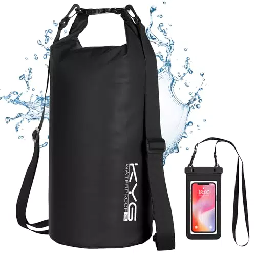 KYG Dry Bag Impermeabile 20L con Custodia per Cellulare - Ideale per Outdoor