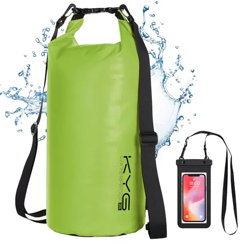 KYG Borsa Impermeabile Dry Bag 20L per Spiaggia, Escursionismo e Campeggio