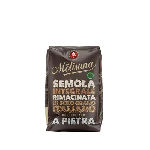 La Molisana Semola di Grano Duro Integrale Rimacinata a Pietra per Pane e Pasta