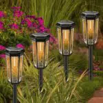 Lampade solari da giardino impermeabili per esterni, luci decorative balcone e terrazza