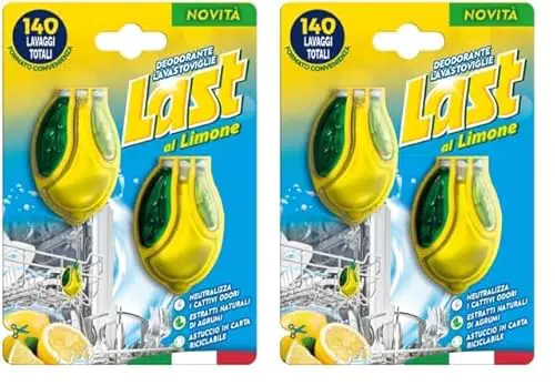 Last al Limone, Deodorante Lavastoviglie al Limone, Neutralizza i Cattivi Odori