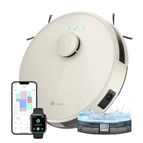 LEFANT M1 Robot Aspirapolvere e Lavapavimenti con Mappatura e 5500Pa