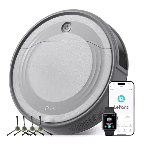 LEFANT M310 Robot Aspirapolvere Wi-Fi con 4500Pa e 180 Min di Autonomia