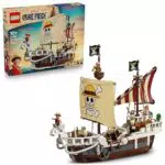 LEGO One Piece Going Merry Nave Pirata con Minifigure, Idea Regalo per Fan Anime
