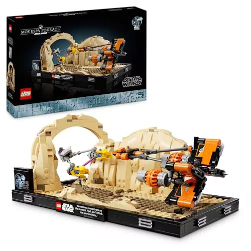 LEGO Diorama Star Wars: Gara dei Sgusci su Mos Espa - Kit di Modellismo 75380