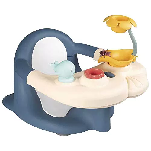 Little Smoby Seggiolino da Bagno 2 in 1 con Vassoio Attività Regolabile